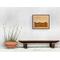 Example of what the painting would look like hanging and framed in a furnished setting. Painting is sold unframed.